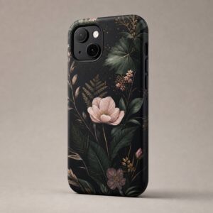 ORICASE Botanical Noir floral phone case