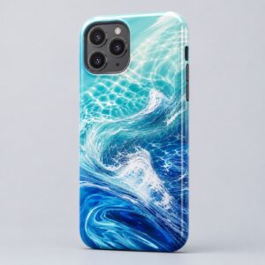 ORICASE Ocean Current blue wave phone case